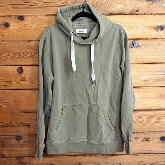 Buck Mason Brushed Loopback Hooded Sweatshirt Mens Medium - Picture 1 of 6
